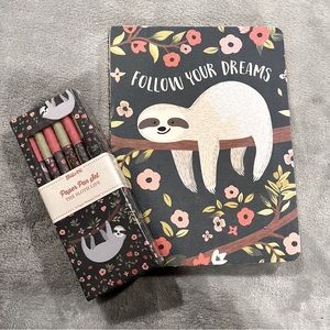 Sloth Notebook Set